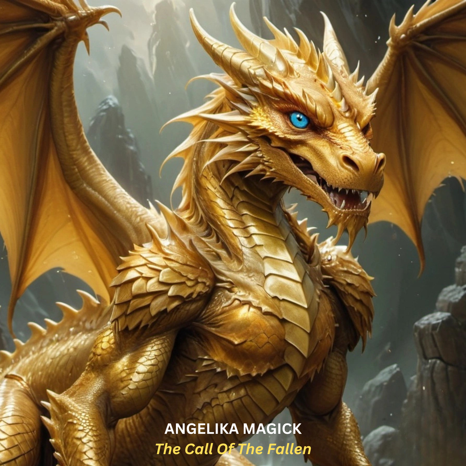 Male Golden Dragon G. - Preconjured - Spirit Binding - Spirit Keeping - Angelika Magick