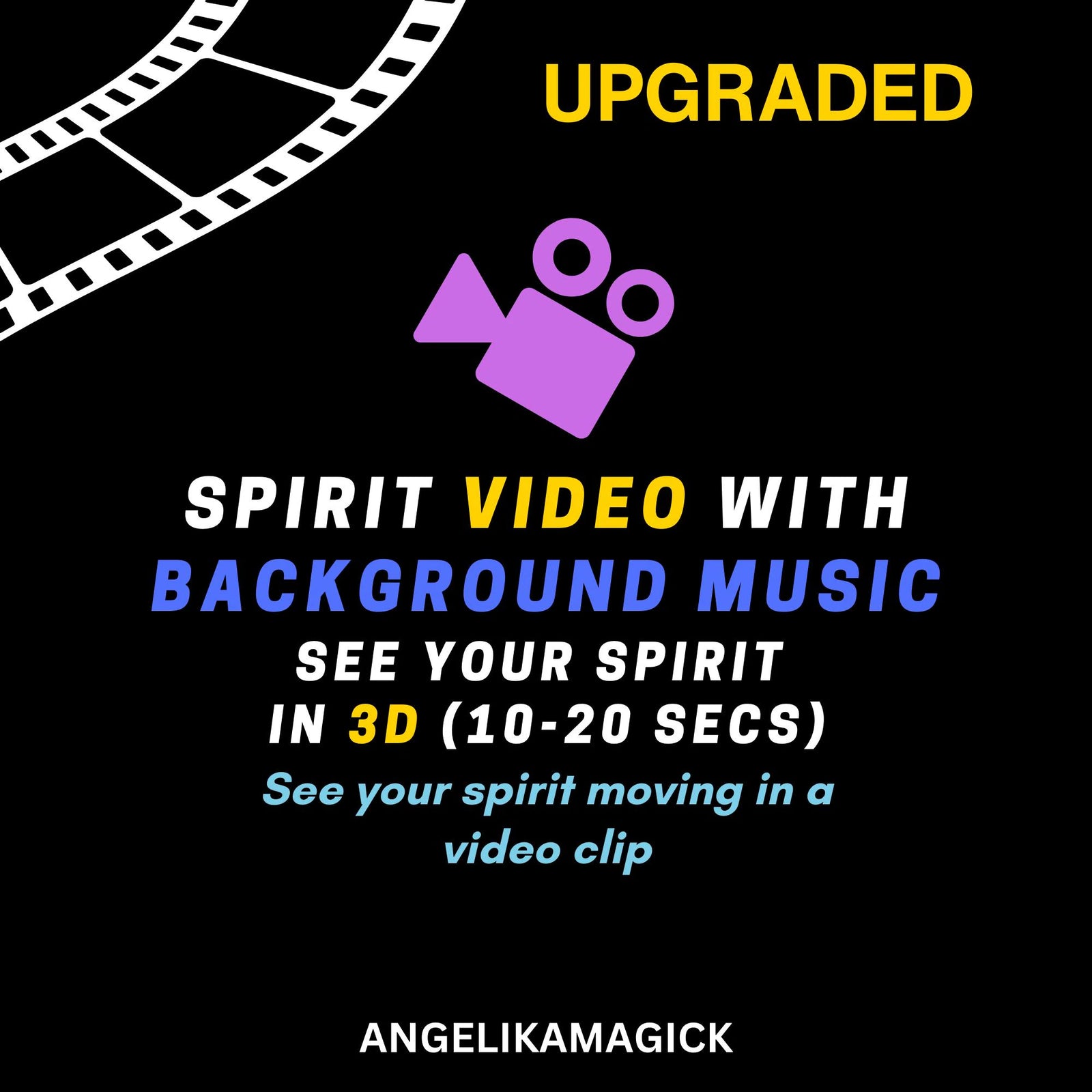 UPGRADED and LONGER! Spirit's Video with Music - See your Spirit Companion in 3D - Video Clip of Your Spirit Companion