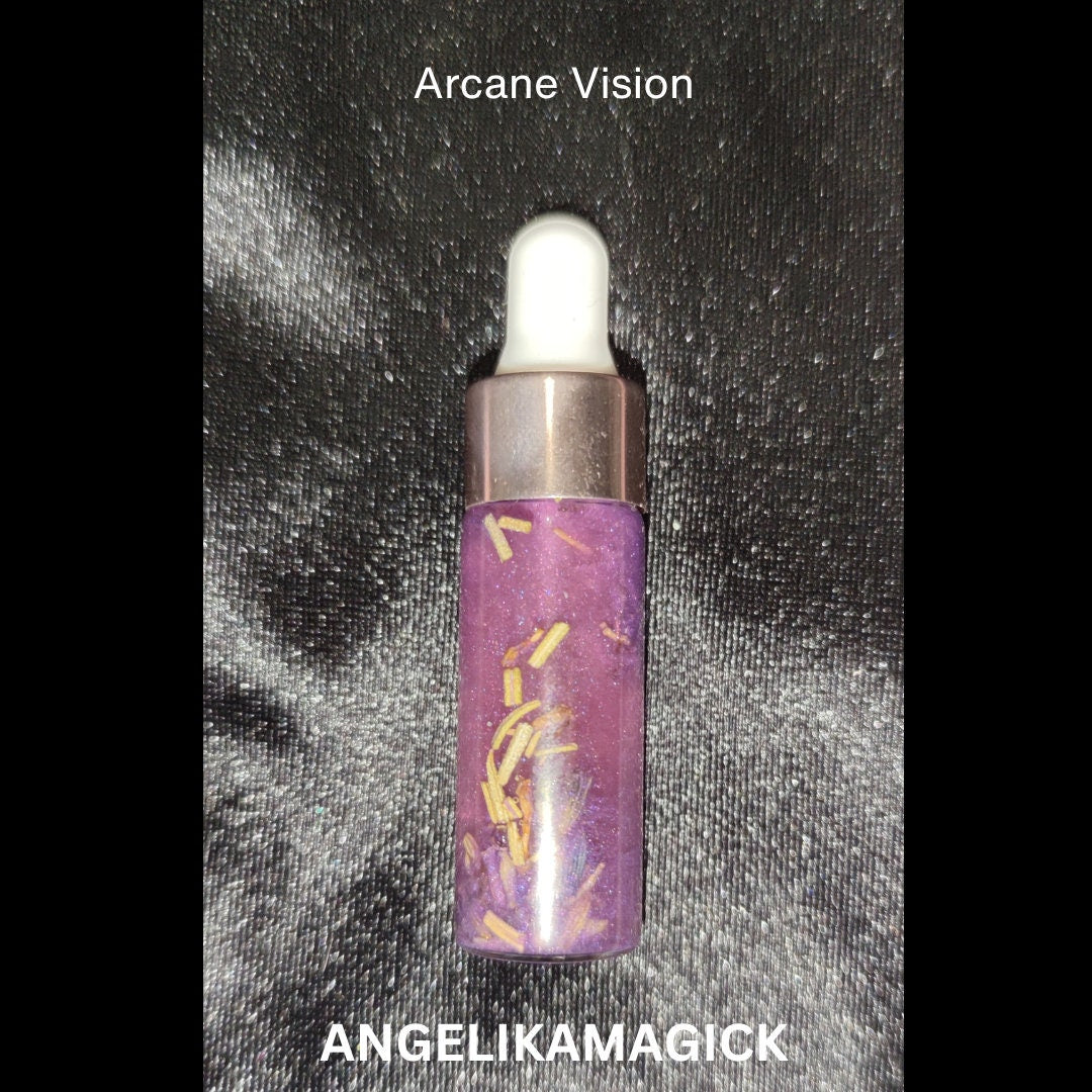 Yksi 5 ml pullo - Arcane Vision - Käsintehty rituaalimaginen öljy - Intentioöljy - Loitsuöljy - Henkilahjaöljy - Angelika Magick