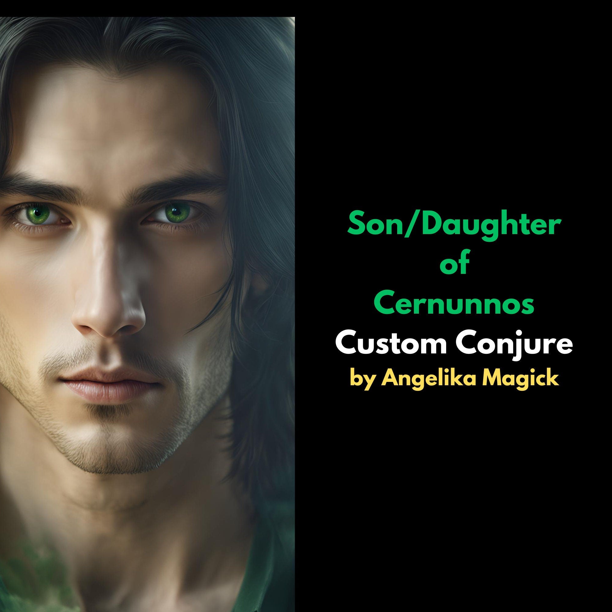 Cernunnosin pojan/tyttären henkikumppanin loihtiminen suoralla sidoksella - Hengensidonta - ainutlaatuinen Angelika Magickin loitsu