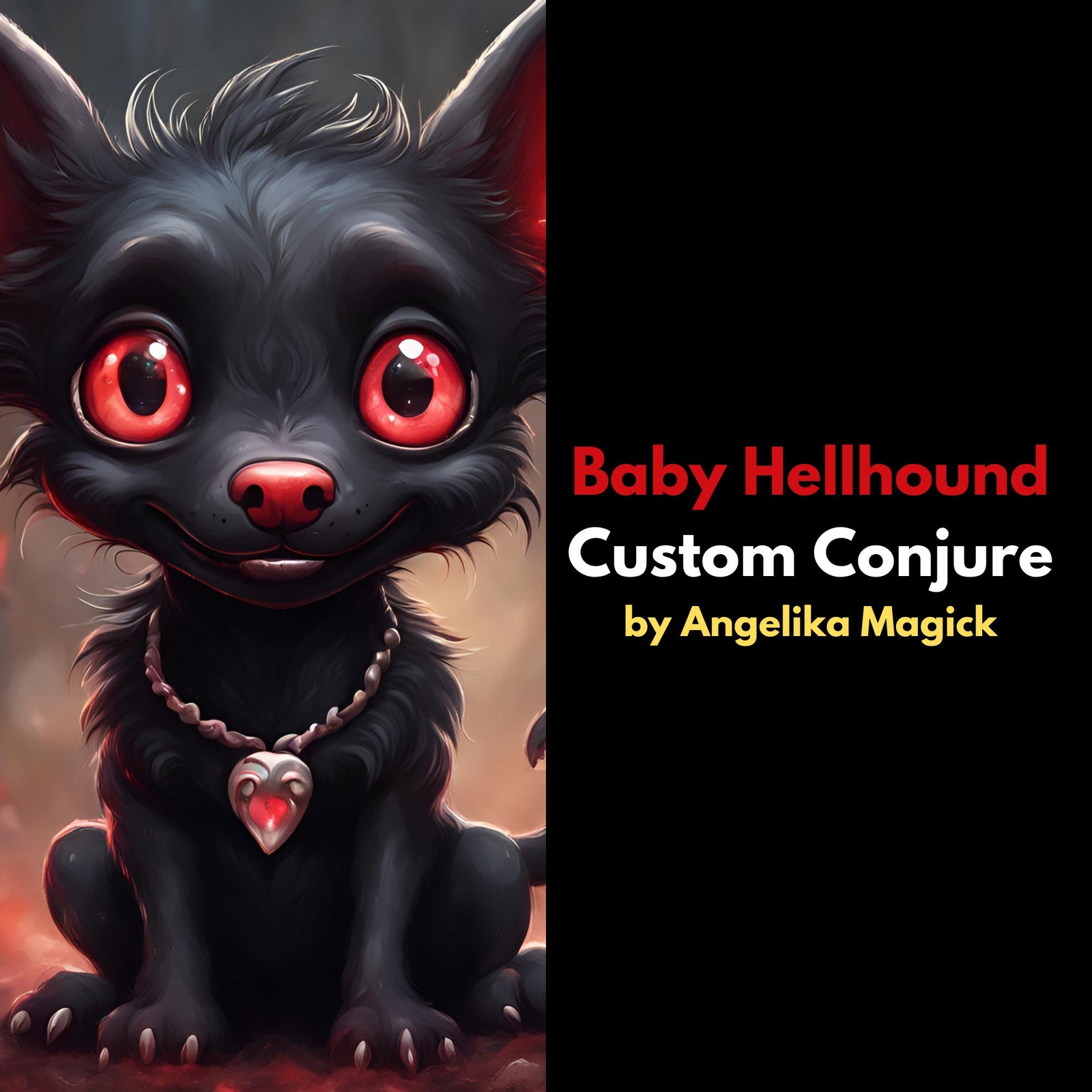 Räätälöity Hellhound-vauvan henkikumppani suoralla sidoksella - Spirit Binding